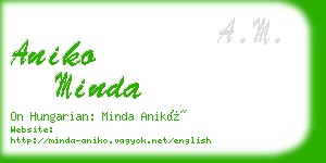 aniko minda business card